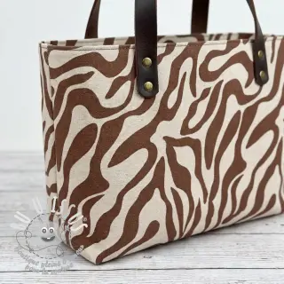 Tissu déco Linenlook Animal dark brown