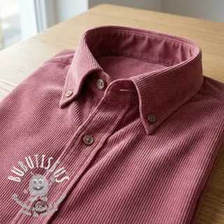 Tissu velours cotelé fin dark rose