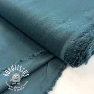 Tissu velours cotelé fin teal