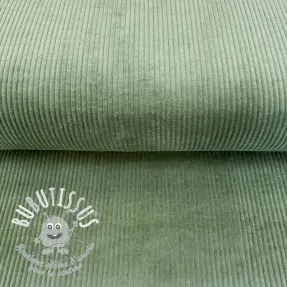 Tissu velours cotelé basil