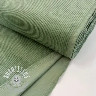 Tissu velours cotelé basil