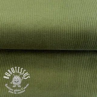Tissu velours cotelé forest green