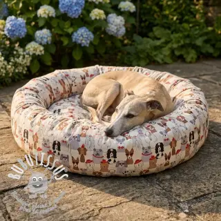 Tissu déco Linenlook Dog Dress Up