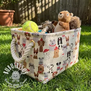 Tissu déco Linenlook Dog Dress Up