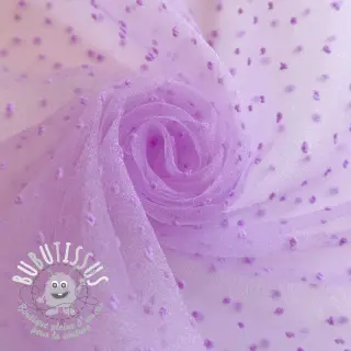 Tulle pour jupe tutu DOTS lilac