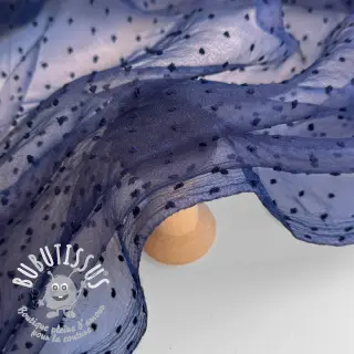 Tulle pour jupe tutu DOTS dark blue