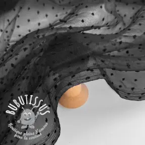 Tulle pour jupe tutu DOTS black