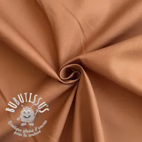 Tissu coton TWILL Mango cognac