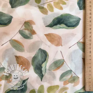 Lyocell avec lin et soie Retro Flowers design A