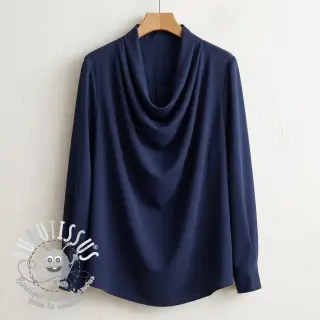 Lyocell navy blue
