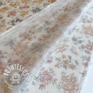 Lyocell avec lin et soie Retro Flowers design E