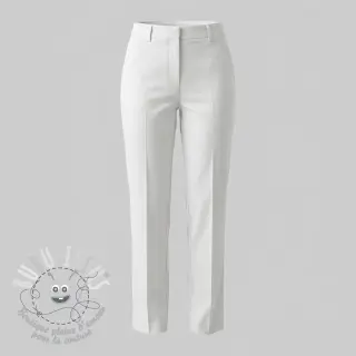 Tissu coton TWILL Mango white