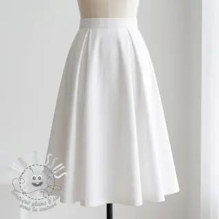 Tissu coton TWILL Mango white