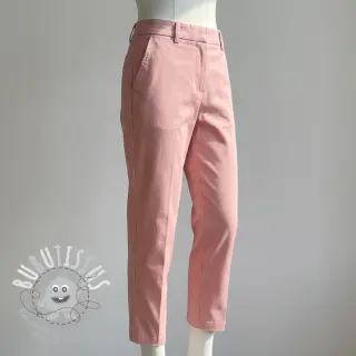 Tissu coton TWILL Mango olive pink