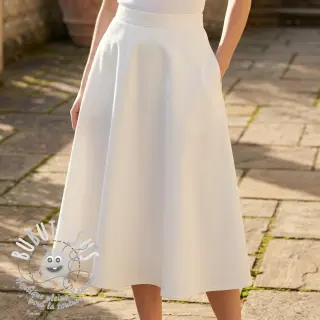 Tissu coton TWILL Mango off white