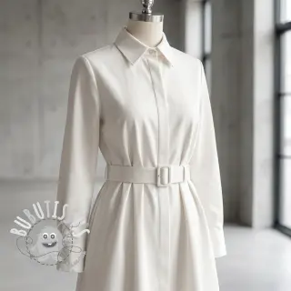 Tissu coton TWILL Mango off white
