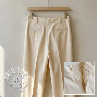 Tissu coton TWILL Mango ecru
