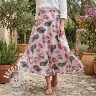 Lyocell avec lin et soie Retro Flowers design B