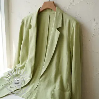 Viscose lin BUBBLY lime cream