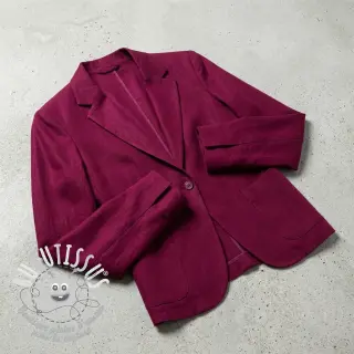 Viscose lin BUBBLY brom beere