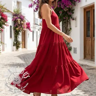Viscose lin BUBBLY marlboro red