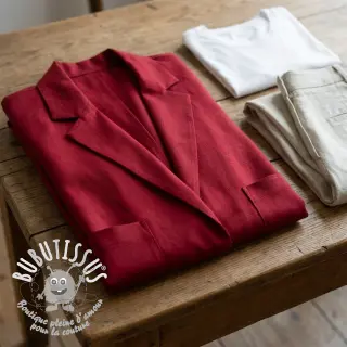 Viscose lin BUBBLY marlboro red