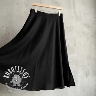 Viscose lin BUBBLY black