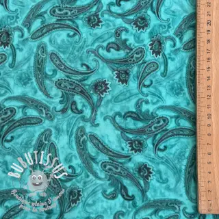 Viscose RAYON POPLIN Paisley design C