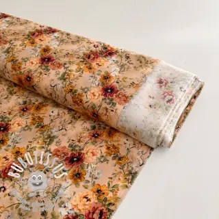 Viscose RAYON POPLIN Flower sea design E