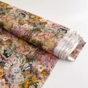 Viscose RAYON POPLIN Blossoms design B