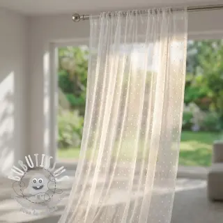 Tulle pour jupe tutu DOTS off white