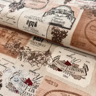 Tissu déco Linenlook Wine label box