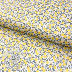 Tissu coton DOBBY Lemons digital print