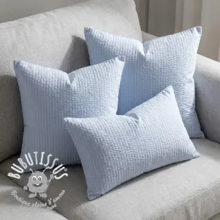 Tissu coton BUBBLE dusty blue