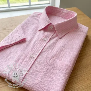 Tissu coton BUBBLE poudre