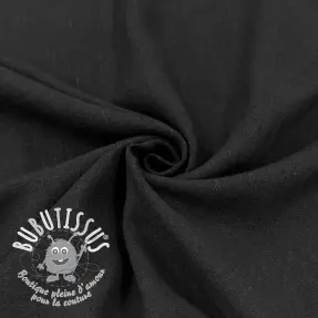 Viscose lin WASHED black