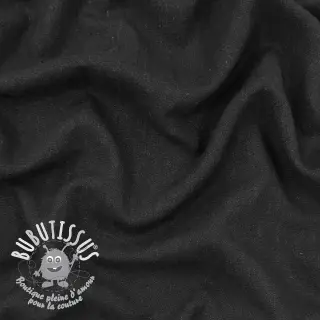 Viscose lin WASHED black