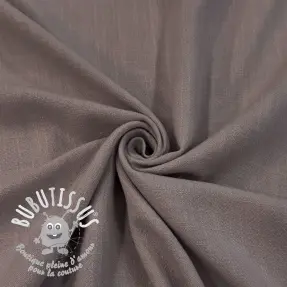 Viscose lin WASHED taupe