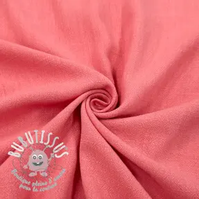 Viscose lin WASHED coral