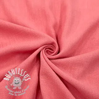 Viscose lin WASHED coral