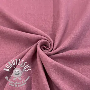 Viscose lin WASHED old pink
