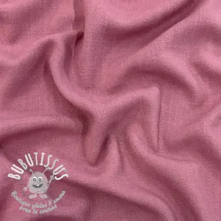 Viscose lin WASHED old pink