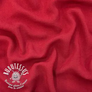 Viscose lin WASHED dark red