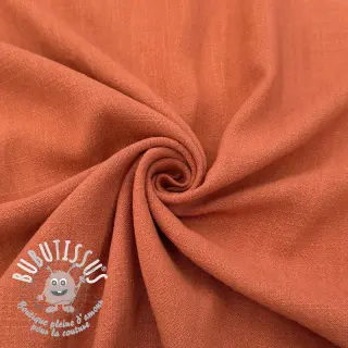 Viscose lin WASHED terracotta
