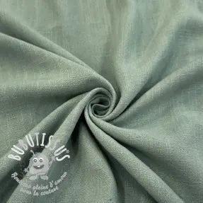 Viscose lin WASHED old green
