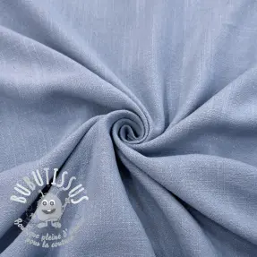 Viscose lin WASHED blue