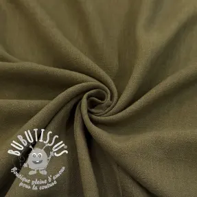 Viscose lin WASHED olive