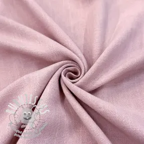 Viscose lin WASHED old rose