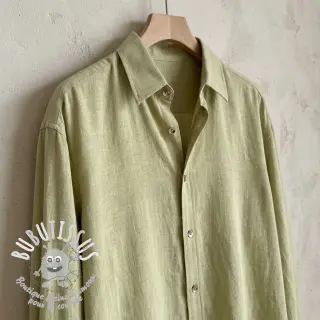 Viscose lin WASHED light lime