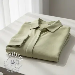 Viscose lin WASHED light lime